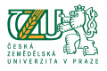 Česká zemědělská univerzita v Praze ČZU