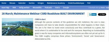 CSRD Roadshow BUILT ENVIRONMENT